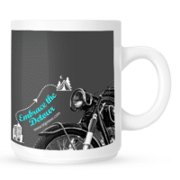 Mug with Embrace-the-detour-bike