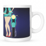 Mug with Heels - blue n black