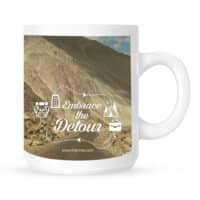 mug with embrace detour mountain