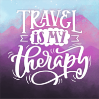 Travel is my Therapy Magnet