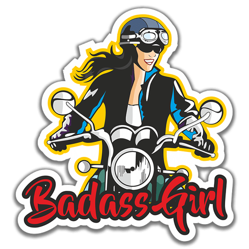 Badaas Girl Sticker