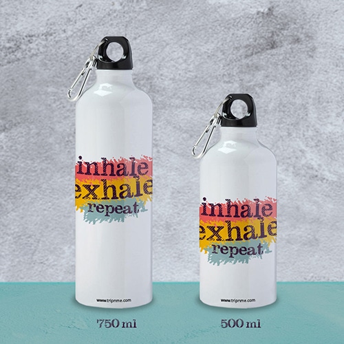 flask with inhale exhale repeat