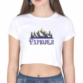 crop top explorer white