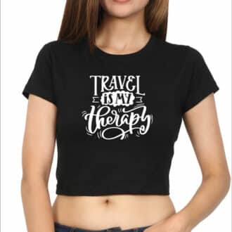 Crop Top travel therapy - black