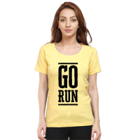 go run black - yellow premium tshirt female