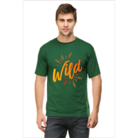wild- bottle green male premium tshirt